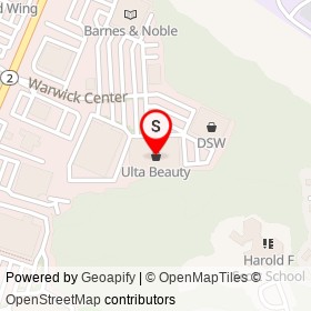 Ulta Beauty on Warwick Center,  Rhode Island - location map