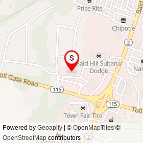Bald Hill Subaru/Dodge on Senior City Street,  Rhode Island - location map