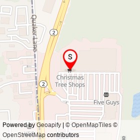 Christmas Tree Shops on Bald Hill Road, Crompton Rhode Island - location map