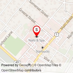 Nails & Spa on Main Street, East Greenwich Rhode Island - location map