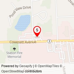 Shell on Cowesett Avenue, Crompton Rhode Island - location map