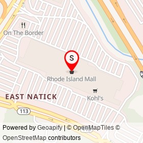 Rhode Island Mall on Bald Hill Road,  Rhode Island - location map