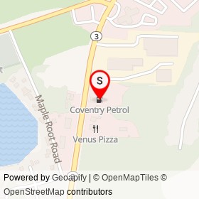 Coventry Petrol on Nooseneck Hill Road, Coventry Rhode Island - location map