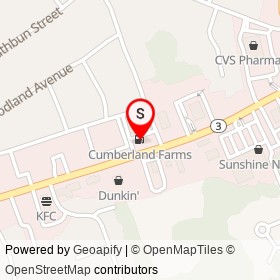 Cumberland Farms on Tiogue Avenue, Anthony Rhode Island - location map