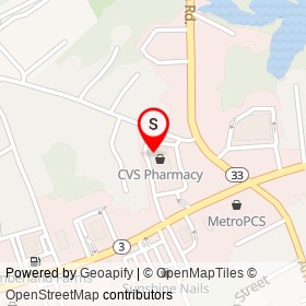 CVS Pharmacy on Tiogue Avenue, Anthony Rhode Island - location map