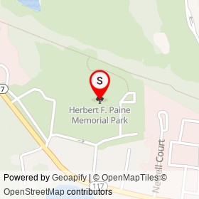 Herbert F. Paine Memorial Park on , Coventry Rhode Island - location map
