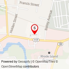 Coventry Police Department on Main Street, Anthony Rhode Island - location map