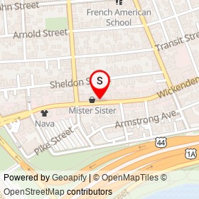 Round Again Records on Wickenden Street, Providence Rhode Island - location map