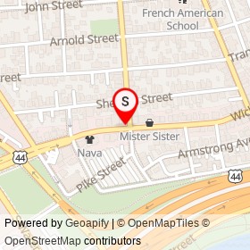 East End, The on Wickenden Street, Providence Rhode Island - location map