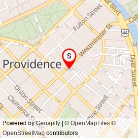 Washington Trust on Orange Street, Providence Rhode Island - location map