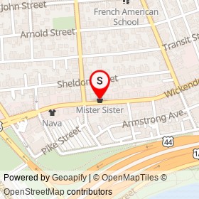 Mister Sister on Wickenden Street, Providence Rhode Island - location map
