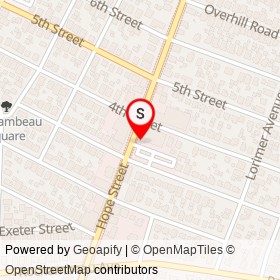 CVS Pharmacy on Hope Street, Providence Rhode Island - location map