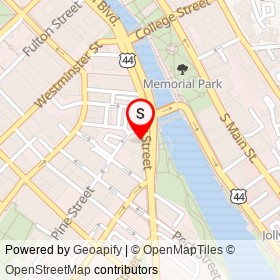 Metro Cafe on Dyer Street, Providence Rhode Island - location map