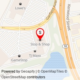 Stop & Shop on Garfield Avenue,  Rhode Island - location map