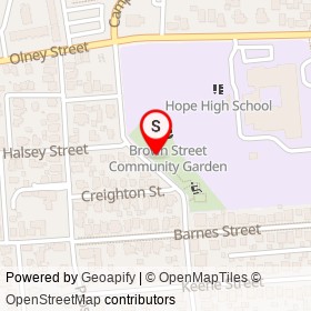 Fitness Area - Rings on Brown Street, Providence Rhode Island - location map