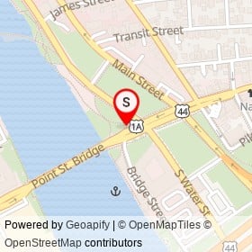 No Name Provided on Riverwalk, Providence Rhode Island - location map