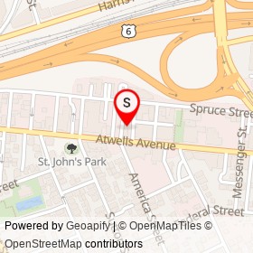 Tony's Colonial Food on Atwells Avenue, Providence Rhode Island - location map