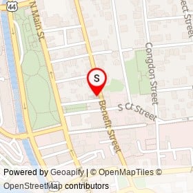 The Old Court Bed & Breakfast on North Court Street, Providence Rhode Island - location map