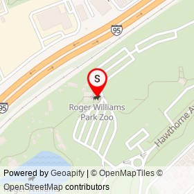 Roger Williams Park Zoo on I 95, Providence Rhode Island - location map