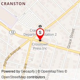 Crosstown Press Inc on Park Avenue,  Rhode Island - location map