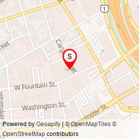 Bayberry Beer Hall on West Fountain Street, Providence Rhode Island - location map