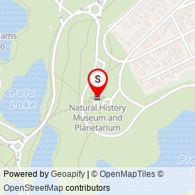 Natural History Museum and Planetarium on Natural History Avenue, Providence Rhode Island - location map