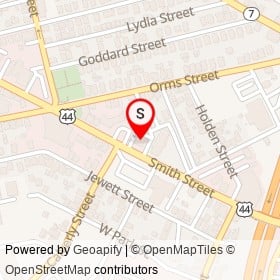 Dunkin' Donuts on Winsor Street, Providence Rhode Island - location map