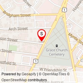 Las Gigantes Meat Market on Elmwood Avenue, Providence Rhode Island - location map