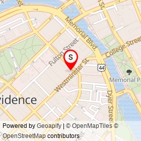 The Beatrice on Exchange Street, Providence Rhode Island - location map