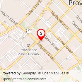 Bravo Brasserie on Washington Street, Providence Rhode Island - location map