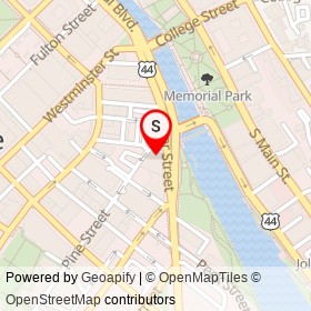 Capriccio on Dyer Street, Providence Rhode Island - location map