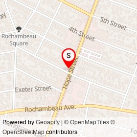 Pippa's Papers on Hope Street, Providence Rhode Island - location map