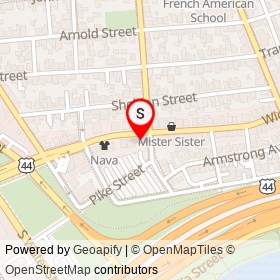 Cafe Zog on Wickenden Street, Providence Rhode Island - location map