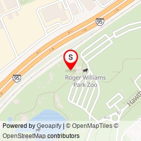 Roger Williams Park Zoo on , Providence Rhode Island - location map
