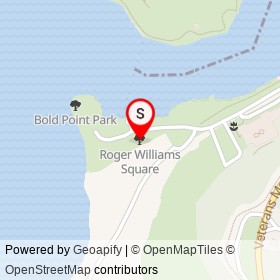 Roger Williams Square on ,  Rhode Island - location map