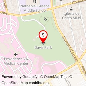 Davis Park on , Providence Rhode Island - location map