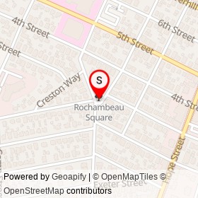 Rochambeau Square on , Providence Rhode Island - location map