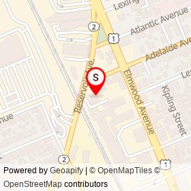 Reservoir Auto and Alignment Repair on Reservoir Avenue, Providence Rhode Island - location map
