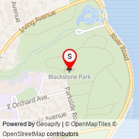 Blackstone Park on , Providence Rhode Island - location map