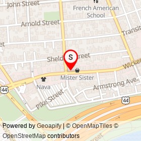 Atomic Appliance on Wickenden Street, Providence Rhode Island - location map