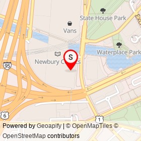 Uno Pizzeria and Grill on Providence Place, Providence Rhode Island - location map