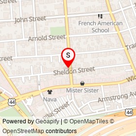 Friends Marketplace on Brook Street, Providence Rhode Island - location map