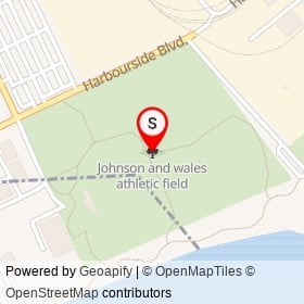 Johnson and wales athletic field on , Providence Rhode Island - location map