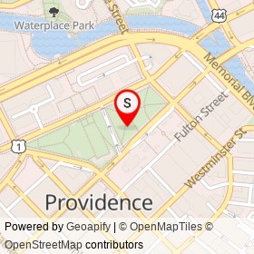 Burnside Park on , Providence Rhode Island - location map