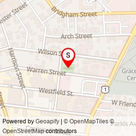 Warren St on , Providence Rhode Island - location map