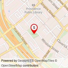 Cathedral Square on , Providence Rhode Island - location map