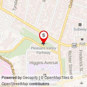 Pleasant Valley Parkway on , Providence Rhode Island - location map