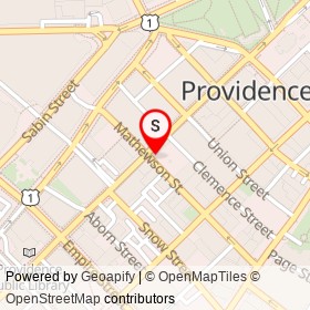 Momo on Washington Street, Providence Rhode Island - location map