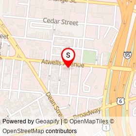 Massimo Ristorante on Atwells Avenue, Providence Rhode Island - location map