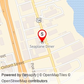 Seaplane Diner on Allens Avenue, Providence Rhode Island - location map